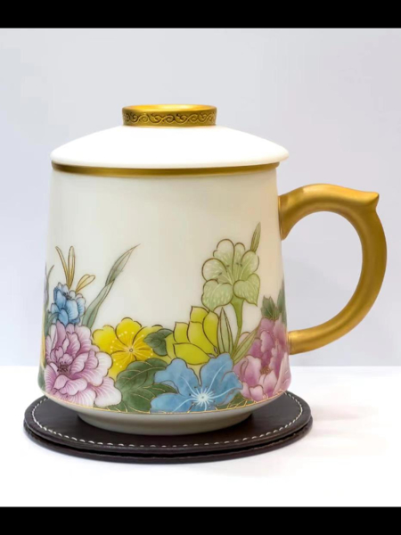 Flower Whispering Brocade Cup